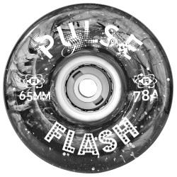 Atom Pulse Flash Wheels Black Glitter 65mm 78A (4 Pack)