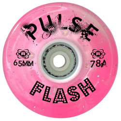 Atom Pulse Flash Wheels Pink Glitter 65mm 78A (8 Pack)