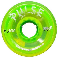 Atom Pulse Wheels Clear Lime 65mm 78A (4 Pack)