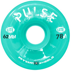 Atom Pulse Lite Wheels Clear Mint 62mm 78A (4 Pack)