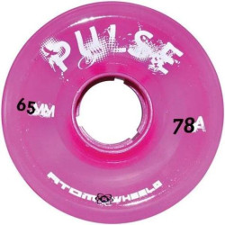 Atom Pulse Wheels Clear Pink 65mm 78A (8 Pack)