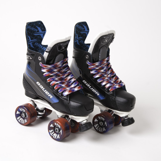 Bauer X Quad Roller Skates - Custom Rock Plate