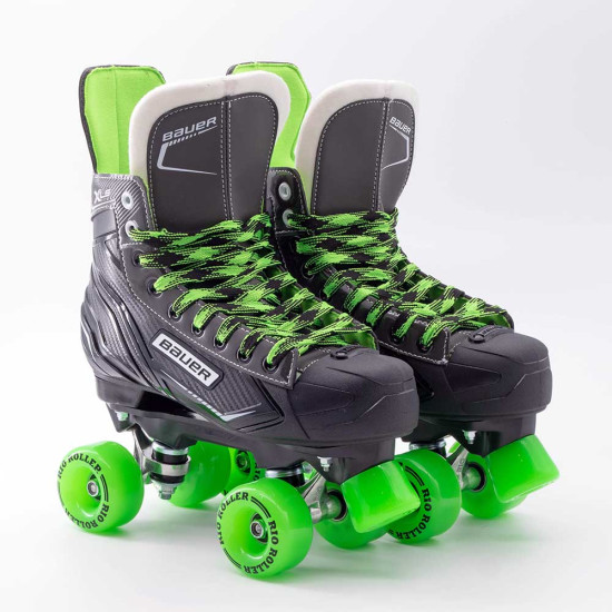 Bauer X-LS Quad Roller Skates - Rio Coaster Wheels (SEE X-LS 2.0 LISTINGS FOR OTHER SIZES)