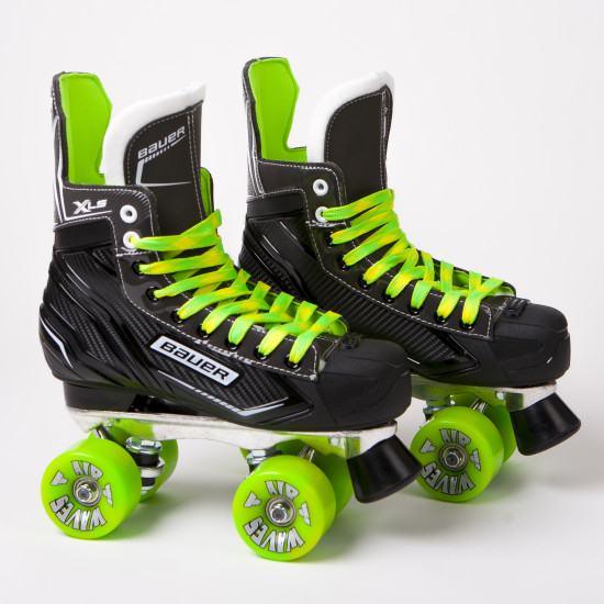 Bauer X-LS Quad Roller Skates - Custom Super X Plate