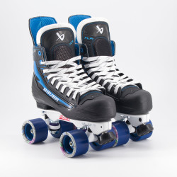 Bauer X-LP 2.0 Quad Roller Skates  - Custom Sure-Grip Avanti/Avenger Plate