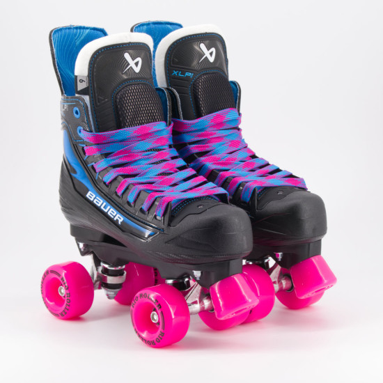 Bauer X-LP 2.0 Quad Roller Skates - Rio Coaster Wheels 