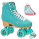 Candi Grl Carlin Quad Roller Skates - Teal - With Script Skate Bag