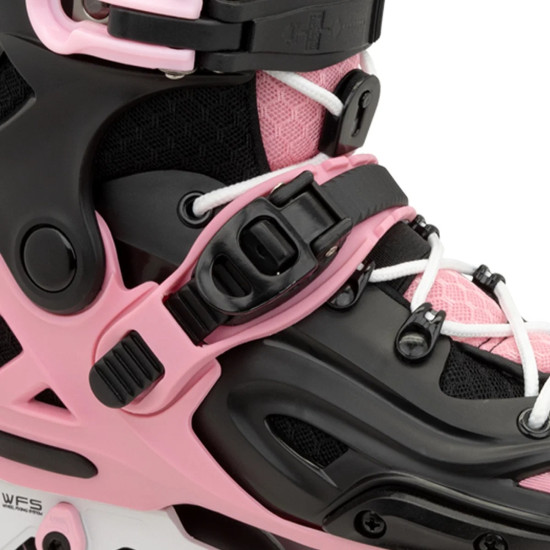 FR AXS Adjustable Junior Inline Roller Skates Pink