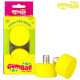 Gumball Toe Stops 5/8" Short 17mm Lemon 75A (pair)