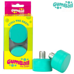 Gumball Toe Stops 5/8" Short 17mm Mint 83A (pair)