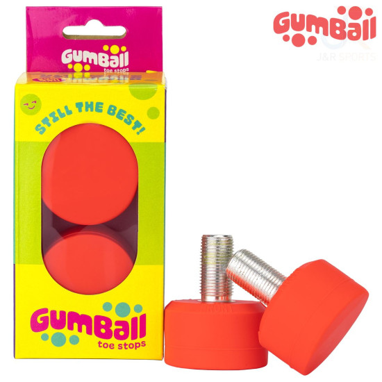 Gumball Toe Stops 5/8" Long 30mm Watermelon 83A (pair)