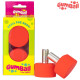 Gumball Toe Stops 5/8" Long 30mm Watermelon 83A (pair)