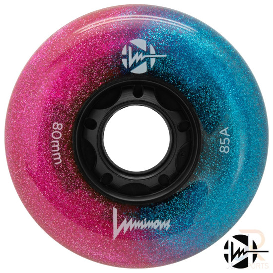 Luminous LED Light Up Inline Skate Wheels 80mm 