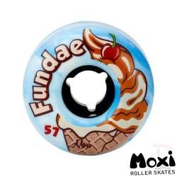 Moxi Fundae Roller Skate Wheels - Birthday Cake 57mm 92a (Pack of 4)