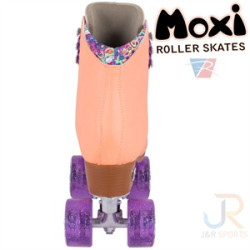 Moxi Beach Bunny Quad Roller Skates - Peach