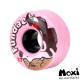 Moxi Fundae Roller Skate Wheels - Bubble Gum 57mm 92a (Pack of 4)