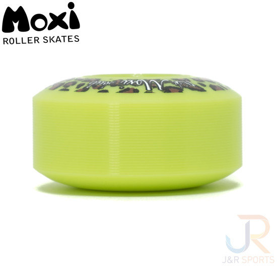 Moxi Trick Park Wheels Lime Green Leopard 55mm 97a (Pack of 4)