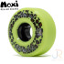 Moxi Trick Park Wheels Lime Green Leopard 55mm 97a (Pack of 4)