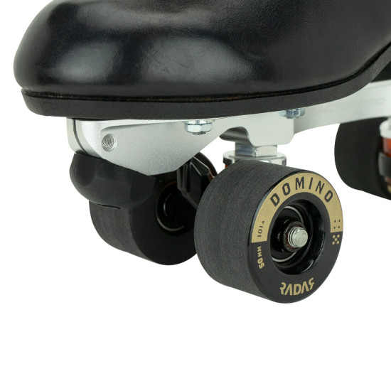 Radar Domino Indoor Dance Wheels Black/Gold  50mm 101A (Pack of 4)