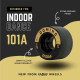 Radar Domino Indoor Dance Wheels Black/Gold  50mm 101A (Pack of 4)