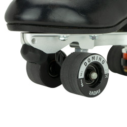 Radar Domino Indoor Dance Wheels Black/Silver 50mm 98A (Pack of 4)