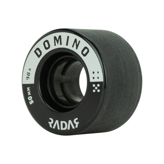 Radar Domino Indoor Dance Wheels Black/Silver 50mm 98A (Pack of 4)