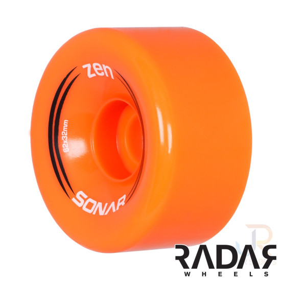 Radar Sonar Zen Outdoor Wheels 62mm 85A (Pack of 4)