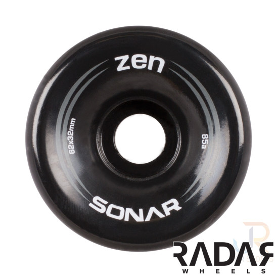 Radar Sonar Zen Outdoor Wheels 62mm 85A (Pack of 4)