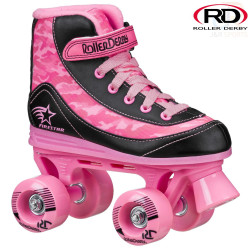 Roller Derby FireStar V2 Quad Roller Skates - Pink Camo