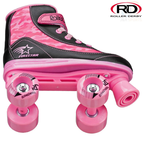 Roller Derby FireStar V2 Quad Roller Skates - Pink Camo
