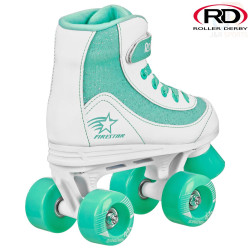 Roller Derby FireStar V2 Quad Roller Skates - White Teal