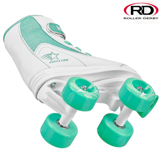 Roller Derby FireStar V2 Quad Roller Skates - White Teal