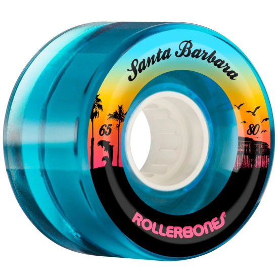 Rollerbones Quad Wheels Santa Barbara Outdoor 80A 8 Pack