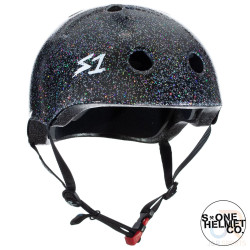 S1 Mini Lifer Multi Impact Kids Helmet - Black Gloss Glitter
