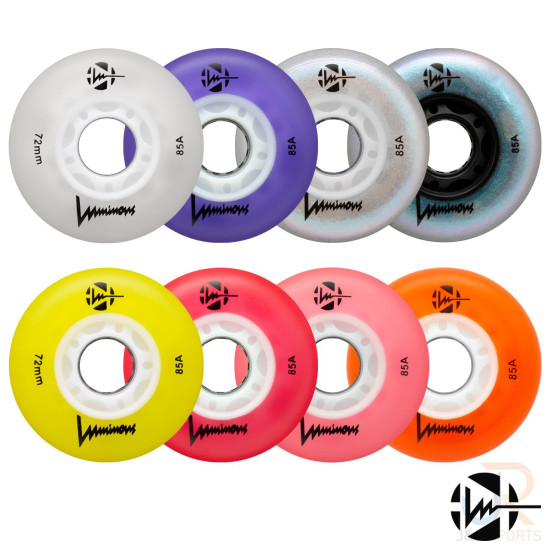 Luminous LED Light Up Inline Skate Wheels 72mm 