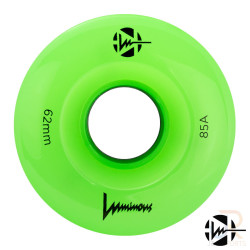 Luminous LED SIXIES Light Up Quad Skate Wheels 62mm (Pack of 4)