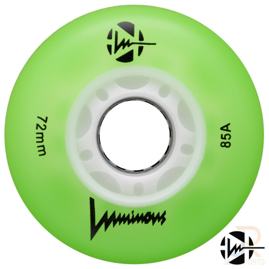 Luminous LED Light Up Inline Skate Wheels 72mm 