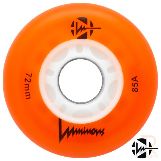 Luminous LED Light Up Inline Skate Wheels 72mm 