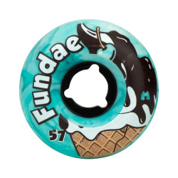 Moxi Fundae Roller Skate Wheels - Creme De Menthe 57mm 92a (Pack of 4)