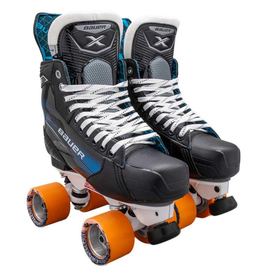 Bauer X Quad Roller Skates - Custom - Sure-Grip Avanti/Avenger Plate