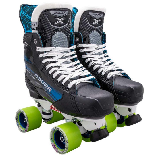 Bauer X Quad Roller Skates - Custom - Sure-Grip Avanti/Avenger Plate