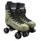 Supreme Turbo 33 Quad Roller Skates - Army Green with Ventro Wheels