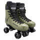 Supreme Turbo 33 Quad Roller Skates - Army Green with Ventro Wheels