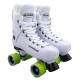 Supreme Turbo 33 Quad Roller Skates White Custom