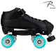Riedell R3 Derby Skates Black - Blue Wheels
