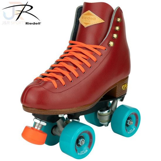 Riedell Outdoor Crew Quad Roller Skates - Crimson Red