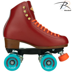 Riedell Outdoor Crew Quad Roller Skates - Crimson Red