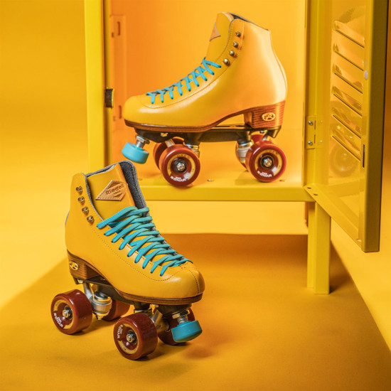Riedell Outdoor Crew Quad Roller Skates - Turmeric Yellow