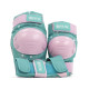 SFR Star Triple Pad Safety Set -Pink/Green