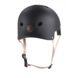 Rio Roller Rose Gold Safety Helmet - Black